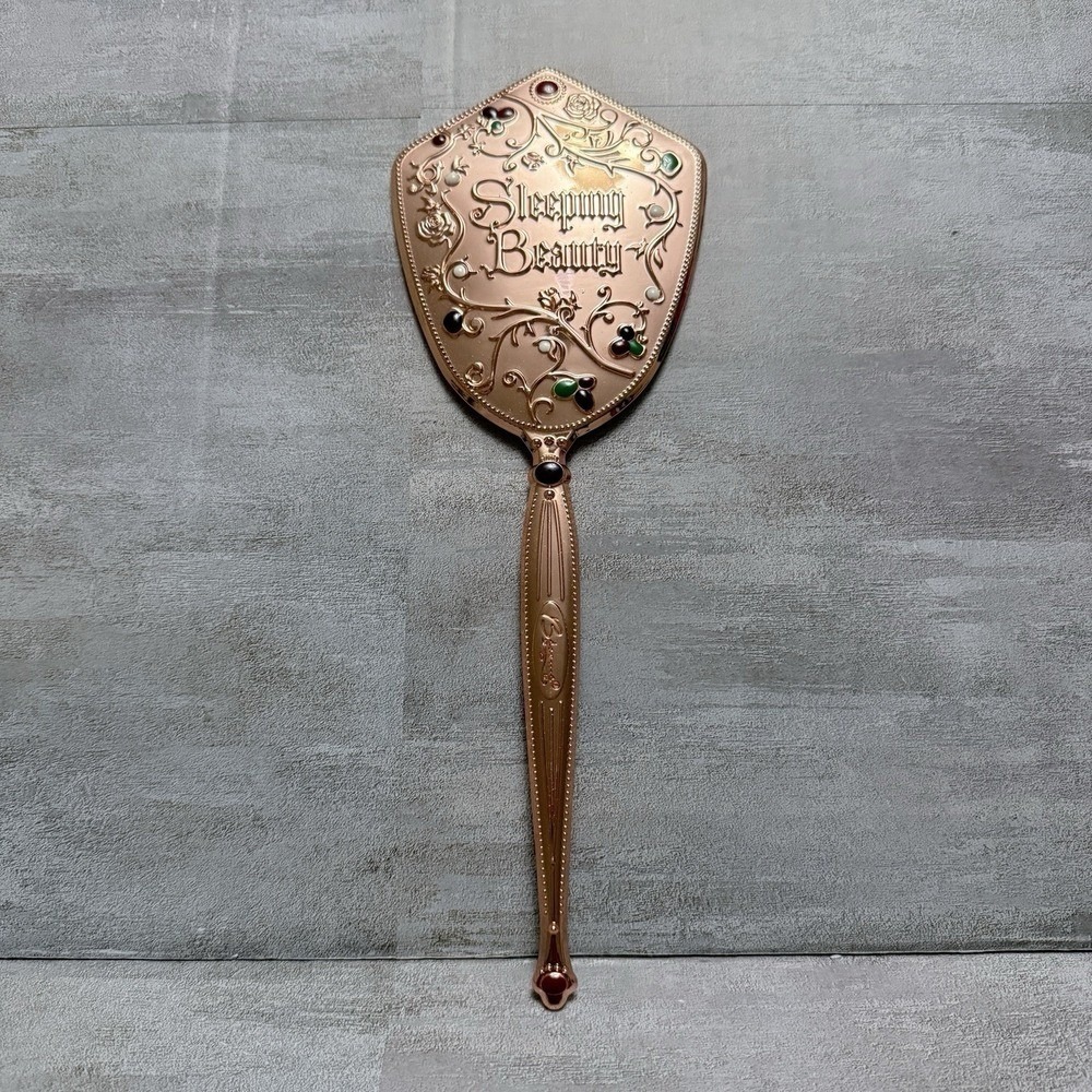 NWOB Besame Cosmetics Sleeping Beauty Collection Rose Gold Royal Vanity Mirror